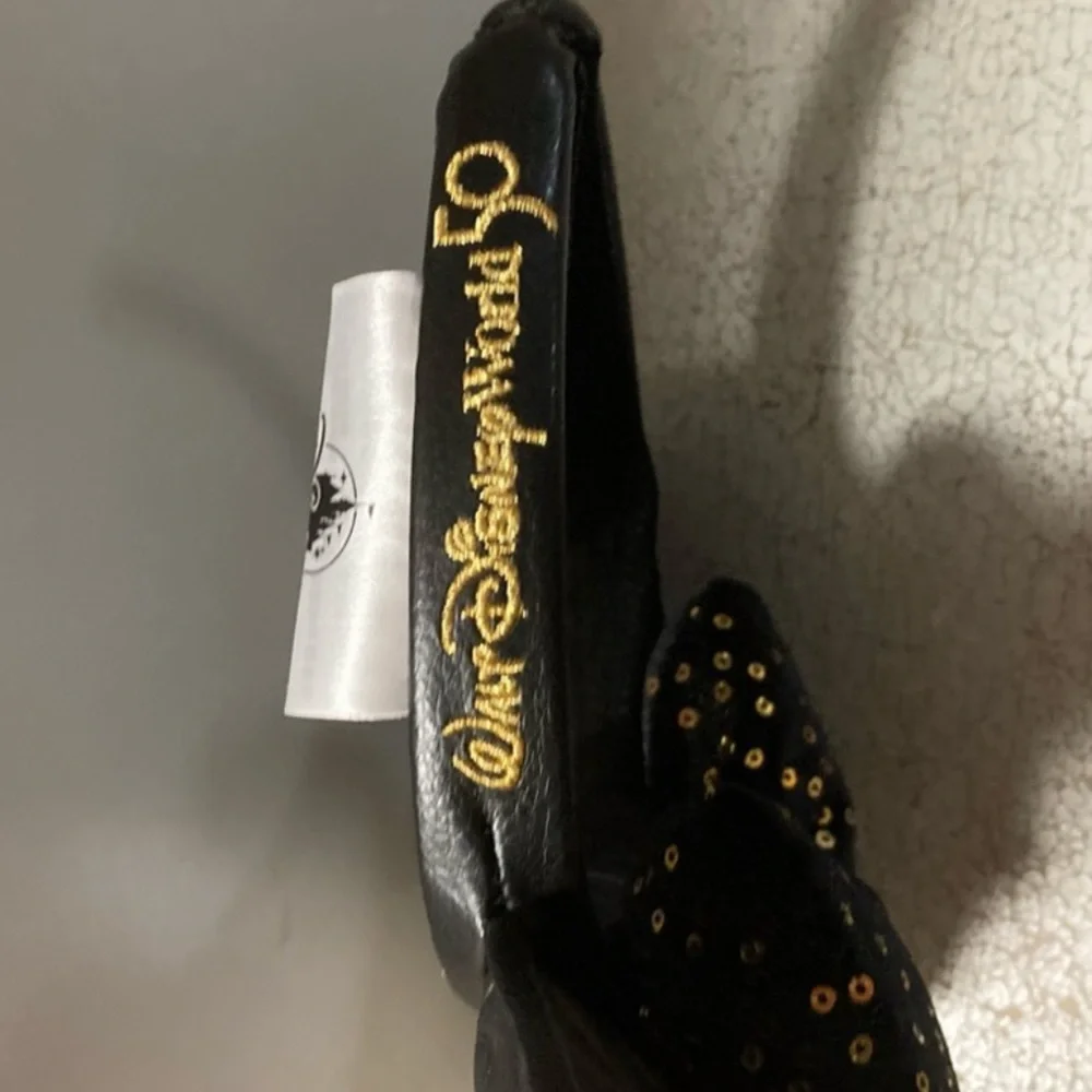 Walt Disney World 50th Anniversary Celebration Minnie Mouse ears- Black and Gold - Picture 2 of 5
